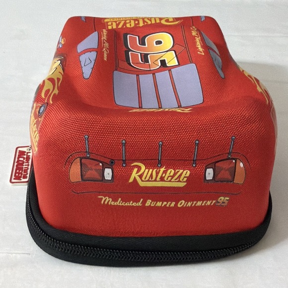 Pixar Cars Lightning McQueen 95 Rust-Eze 3D Zip Pencil Case Disney Store - Picture 3 of 16